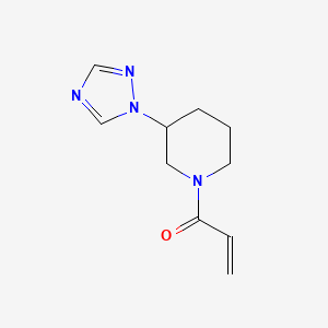 1-[3-(1,2,4-Triazol-1-yl)piperidin-1-yl]prop-2-en-1-one