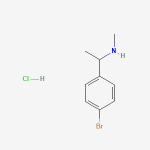 (1S)-1-(4-bromophenyl)-N-methylethanamine;hydrochloride