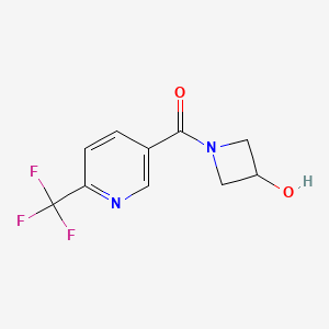 (3-Hydroxyazetidin-1-yl)(6-(trifluoromethyl)pyridin-3-yl)methanone