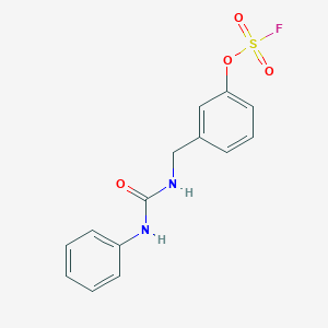 1-Fluorosulfonyloxy-3-[(phenylcarbamoylamino)methyl]benzene