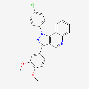 1-(4-chlorophenyl)-3-(3,4-dimethoxyphenyl)-1H-pyrazolo[4,3-c]quinoline