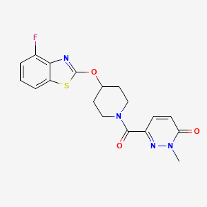 6-(4-((4-fluorobenzo[d]thiazol-2-yl)oxy)piperidine-1-carbonyl)-2-methylpyridazin-3(2H)-one