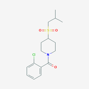B2574266 (2-Chlorophenyl)(4-(isobutylsulfonyl)piperidin-1-yl)methanone CAS No. 1797687-51-4