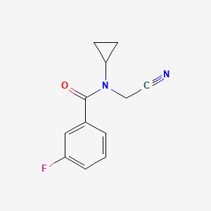 N-(cyanomethyl)-N-cyclopropyl-3-fluorobenzamide