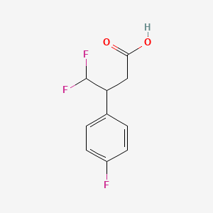 4,4-Difluoro-3-(4-fluorophenyl)butanoic acid