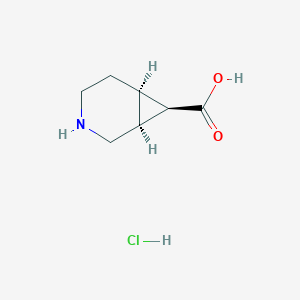 (1S,6R,7R)-3-Azabicyclo[4.1.0]heptane-7-carboxylic acid;hydrochloride