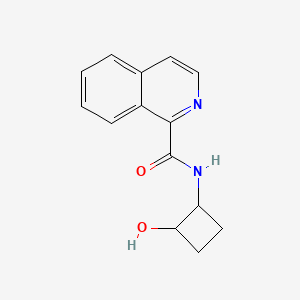 molecular formula C14H14N2O2 B2574298 N-(2-hydroxycyclobutyl)isoquinoline-1-carboxamide CAS No. 2201777-84-4