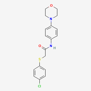 2-[(4-chlorophenyl)sulfanyl]-N-[4-(morpholin-4-yl)phenyl]acetamide