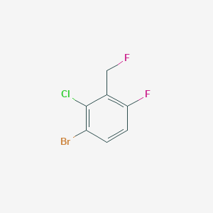 molecular formula C7H4BrClF2 B2574309 3-Bromo-2-chloro-6-fluorobenzyl fluoride CAS No. 2244083-98-3