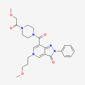 7-(4-(2-methoxyacetyl)piperazine-1-carbonyl)-5-(3-methoxypropyl)-2-phenyl-2H-pyrazolo[4,3-c]pyridin-3(5H)-one