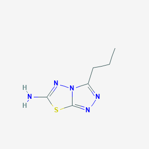 B2574340 3-Propyl[1,2,4]triazolo[3,4-b][1,3,4]thiadiazol-6-amine CAS No. 217788-67-5
