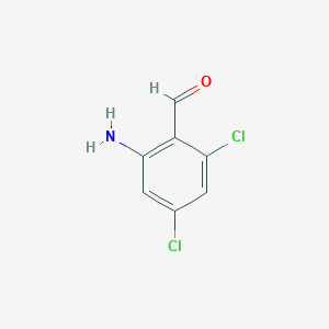 molecular formula C7H5Cl2NO B2574365 2-Amino-4,6-dichlorobenzaldehyde CAS No. 82486-81-5