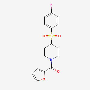 (4-((4-Fluorophenyl)sulfonyl)piperidin-1-yl)(furan-2-yl)methanone