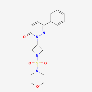 2-(1-Morpholin-4-ylsulfonylazetidin-3-yl)-6-phenylpyridazin-3-one