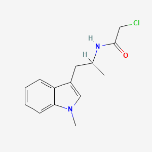 2-Chloro-N-[1-(1-methylindol-3-yl)propan-2-yl]acetamide