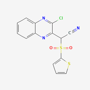 (3-Chloroquinoxalin-2-yl)(thiophen-2-ylsulfonyl)acetonitrile