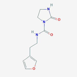 N-(2-(furan-3-yl)ethyl)-2-oxoimidazolidine-1-carboxamide