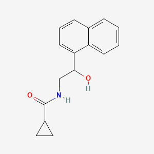 N-(2-hydroxy-2-(naphthalen-1-yl)ethyl)cyclopropanecarboxamide