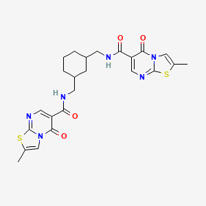 N,N'-(cyclohexane-1,3-diylbis(methylene))bis(2-methyl-5-oxo-5H-thiazolo[3,2-a]pyrimidine-6-carboxamide)