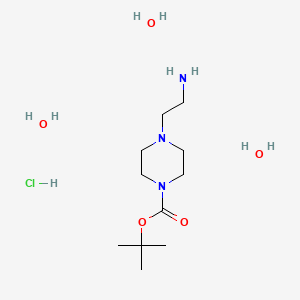 Tert-butyl 4-(2-aminoethyl)-1-piperazinecarboxylate hydrochloride trihydrate