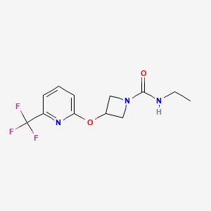 N-ethyl-3-((6-(trifluoromethyl)pyridin-2-yl)oxy)azetidine-1-carboxamide