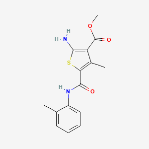 Methyl 2-amino-4-methyl-5-[(2-methylphenyl)carbamoyl]thiophene-3-carboxylate