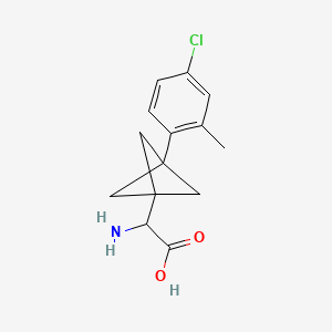 2-Amino-2-[3-(4-chloro-2-methylphenyl)-1-bicyclo[1.1.1]pentanyl]acetic acid