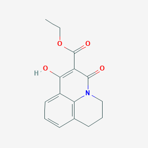 ethyl 7-hydroxy-5-oxo-2,3-dihydro-1H,5H-pyrido[3,2,1-ij]quinoline-6-carboxylate
