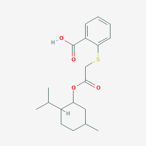 2-[(2-{[5-Methyl-2-(propan-2-yl)cyclohexyl]oxy}-2-oxoethyl)sulfanyl]benzoic acid