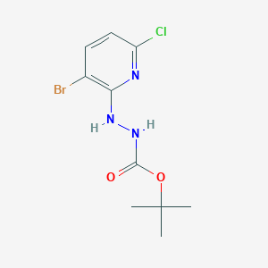tert-Butyl 2-(3-bromo-6-chloropyridin-2-yl)hydrazinecarboxylate