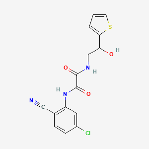 N1-(5-chloro-2-cyanophenyl)-N2-(2-hydroxy-2-(thiophen-2-yl)ethyl)oxalamide