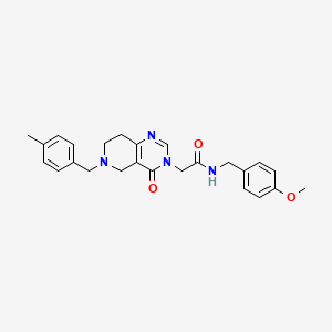 N-(4-methoxybenzyl)-2-(6-(4-methylbenzyl)-4-oxo-5,6,7,8-tetrahydropyrido[4,3-d]pyrimidin-3(4H)-yl)acetamide