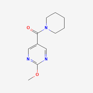 molecular formula C11H15N3O2 B2574615 (2-Methoxypyrimidin-5-yl)(piperidin-1-yl)methanone CAS No. 1251630-70-2