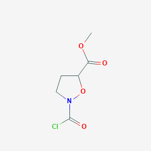 B2574665 Methyl 2-(carboxy)-1,2-oxazolidine-5-carboxylate CAS No. 2230798-88-4