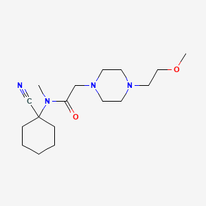molecular formula C17H30N4O2 B2574753 N-(1-cyanocyclohexyl)-2-[4-(2-methoxyethyl)piperazin-1-yl]-N-methylacetamide CAS No. 1333726-74-1