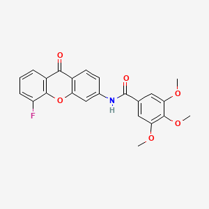 B2575004 N-(5-fluoro-9-oxo-9H-xanthen-3-yl)-3,4,5-trimethoxybenzamide CAS No. 886170-29-2