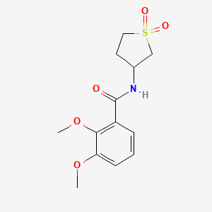 molecular formula C13H17NO5S B2575020 N-(1,1-dioxo-1lambda6-thiolan-3-yl)-2,3-dimethoxybenzamide CAS No. 896020-32-9