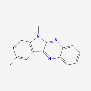 molecular formula C16H13N3 B2575063 6,9-Dimethyl-6H-indolo[2,3-b]quinoxaline CAS No. 161224-92-6