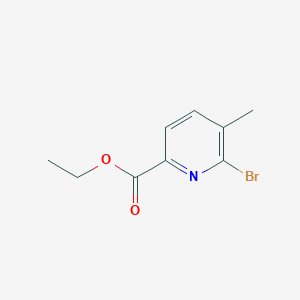 molecular formula C9H10BrNO2 B2575284 Ethyl 6-bromo-5-methylpicolinate CAS No. 1807149-82-1