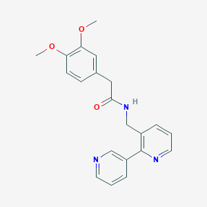 N-([2,3'-bipyridin]-3-ylmethyl)-2-(3,4-dimethoxyphenyl)acetamide