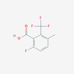 6-Fluoro-3-methyl-2-(trifluoromethyl)benzoic acid