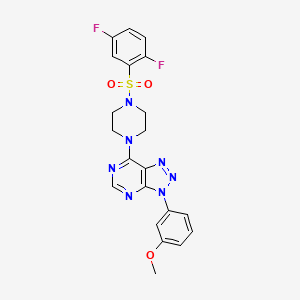 7-(4-((2,5-difluorophenyl)sulfonyl)piperazin-1-yl)-3-(3-methoxyphenyl)-3H-[1,2,3]triazolo[4,5-d]pyrimidine
