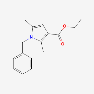 molecular formula C16H19NO2 B2575481 ethyl 1-benzyl-2,5-dimethyl-1H-pyrrole-3-carboxylate CAS No. 172264-93-6