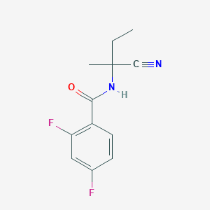 molecular formula C12H12F2N2O B2575484 N-(1-cyano-1-methylpropyl)-2,4-difluorobenzamide CAS No. 1258753-33-1