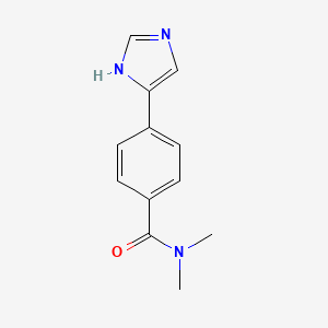 molecular formula C12H13N3O B2575489 4-(1H-Imidazol-5-yl)-N,N-dimethylbenzamide CAS No. 2228405-00-1