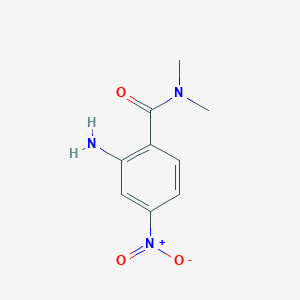 molecular formula C9H11N3O3 B2575523 2-amino-N,N-dimethyl-4-nitrobenzamide CAS No. 1369924-32-2