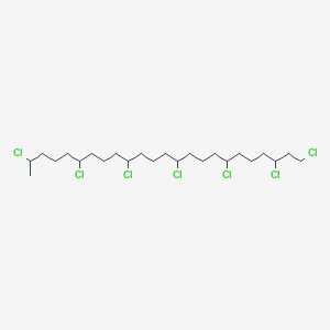 molecular formula C24H43Cl7 B025756 1,3,7,11,15,19,23-Heptachlorotetracosane CAS No. 108171-27-3