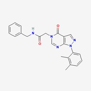 molecular formula C22H21N5O2 B2575628 N-benzyl-2-[1-(2,3-dimethylphenyl)-4-oxo-1H,4H,5H-pyrazolo[3,4-d]pyrimidin-5-yl]acetamide CAS No. 894993-14-7