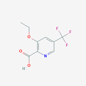 molecular formula C9H8F3NO3 B2575696 3-Ethoxy-5-(trifluoromethyl)picolinic acid CAS No. 257862-54-7