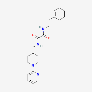 molecular formula C21H30N4O2 B2575708 N'-[2-(cyclohex-1-en-1-yl)ethyl]-N-{[1-(pyridin-2-yl)piperidin-4-yl]methyl}ethanediamide CAS No. 1234978-14-3